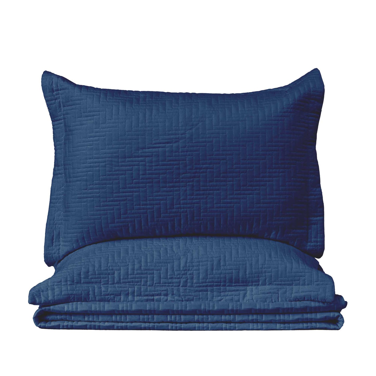 3-Piece Herringbone Stitched Quilt - Louise Collection