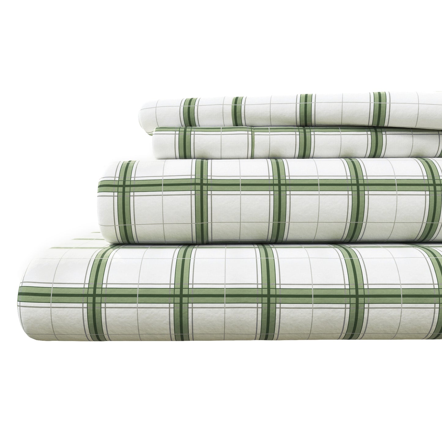 Turkish Cotton Flannel Sheet Set - Plaid & Stripe Collection