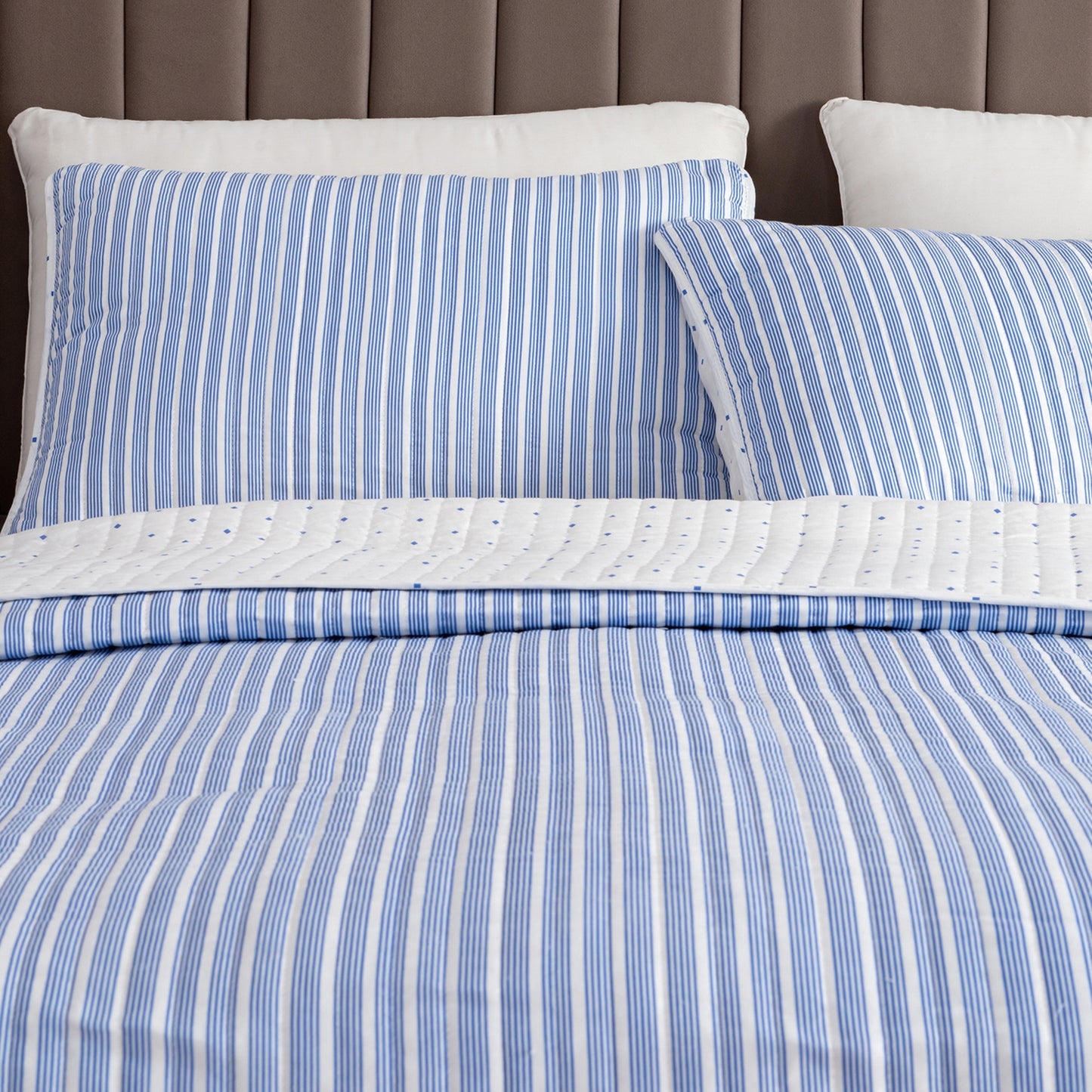 3-Piece Stripe Quilt - Marcie Collection