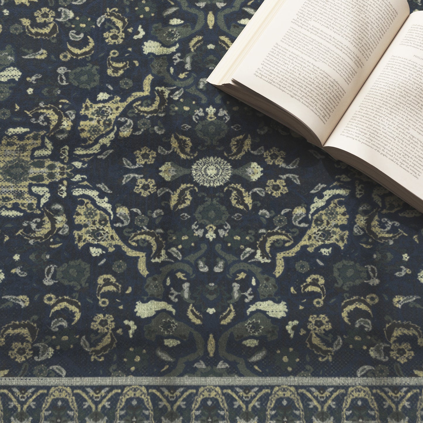 Ultra Soft Distressed Boho Inspired Machine Washable Area Rug