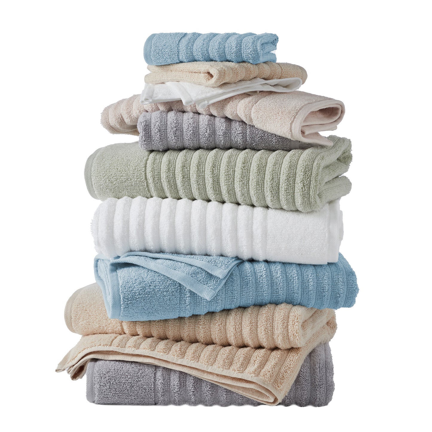 4 Pack Combed Cotton Bath Towels - Karina Collection