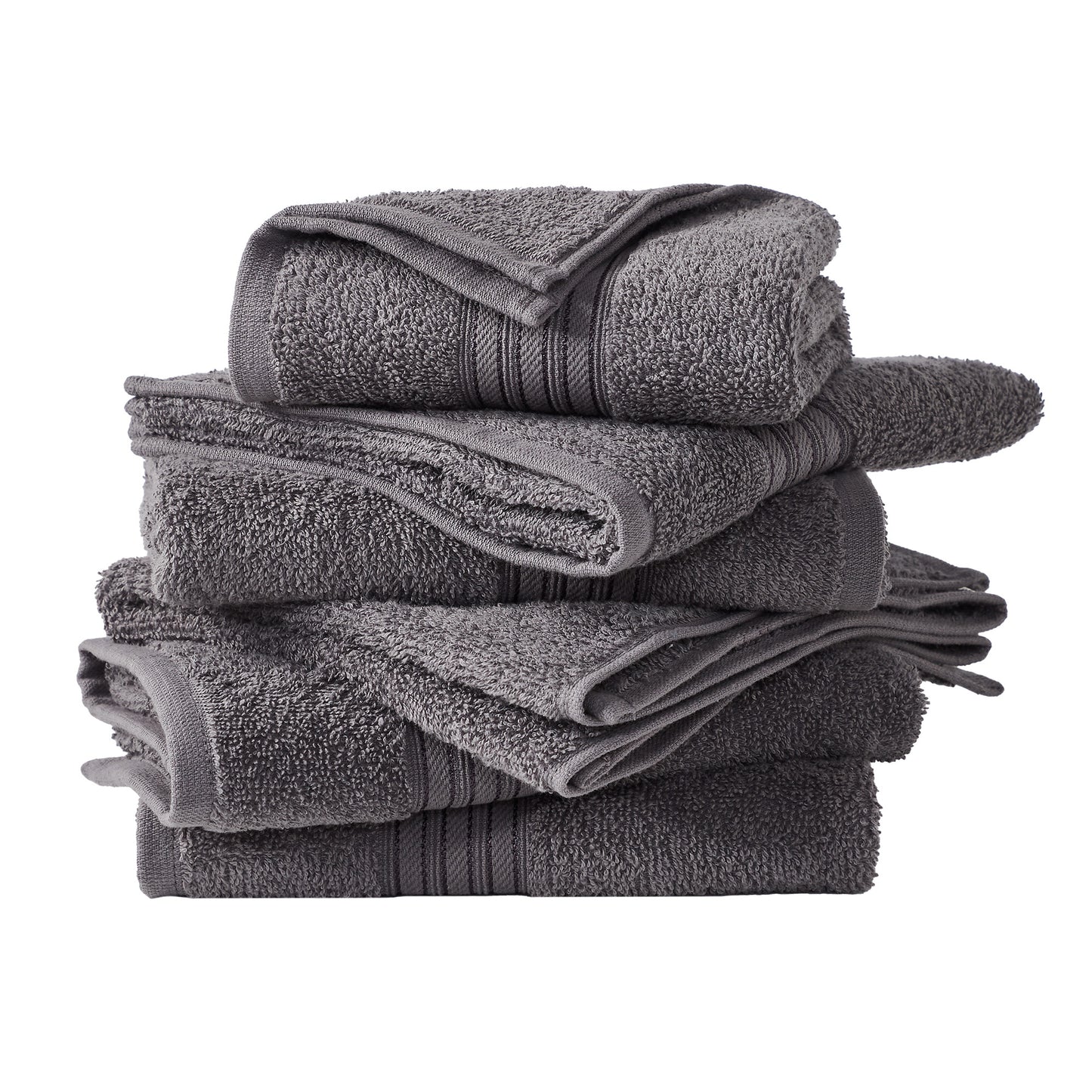 6 Pack Cotton Hand Towels - Cooper Collection