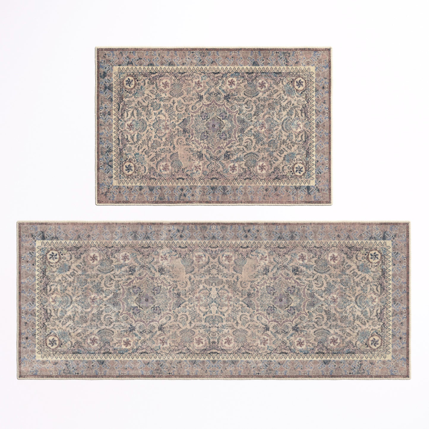 Ultra Soft Distressed Boho Inspired Machine Washable Area Rug