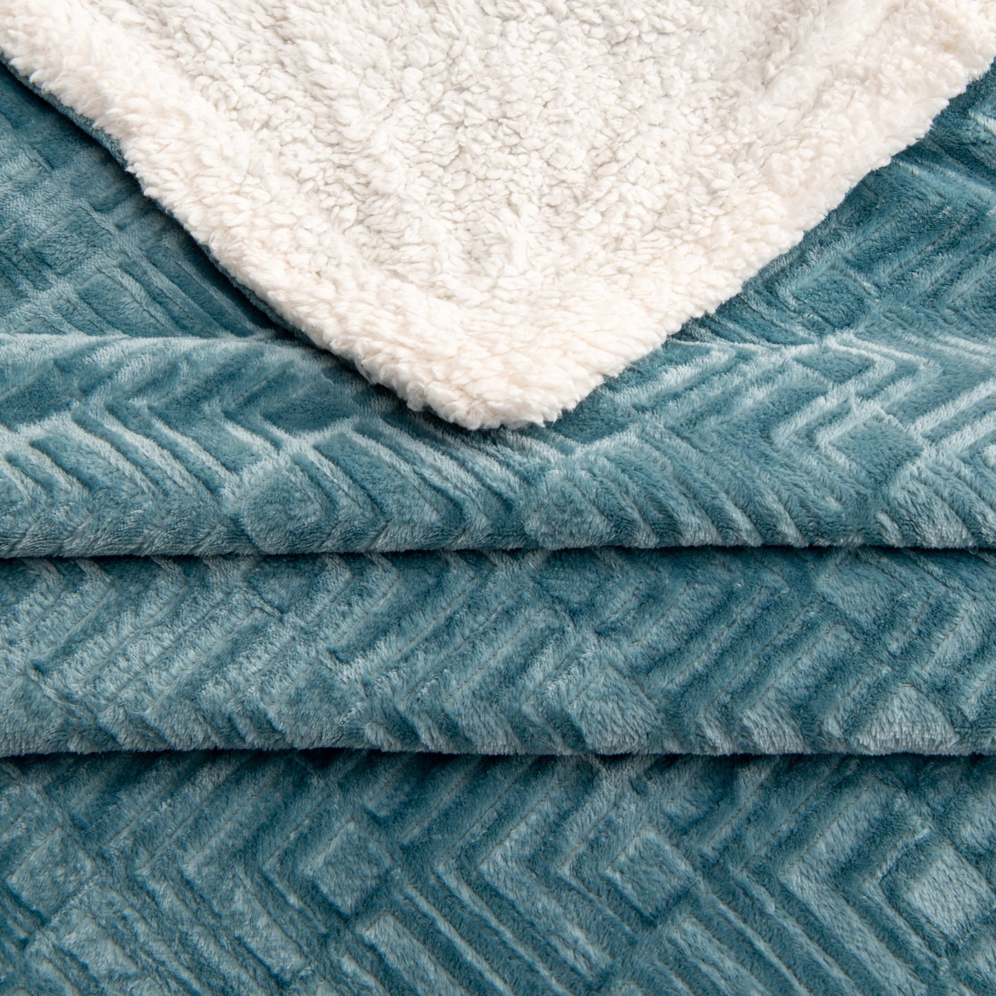 Velvet Plush Sherpa Luxury Bed Blanket - Berber Collection