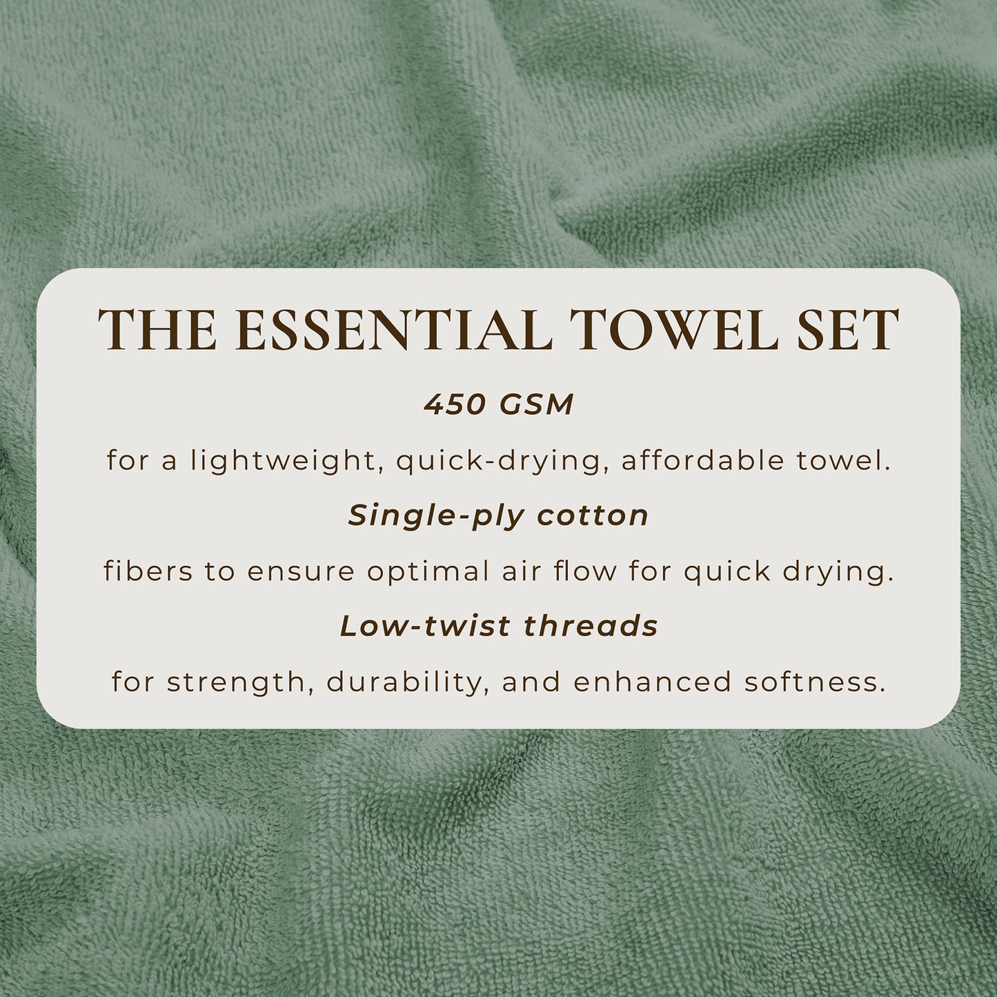 4 Pack Cotton Bath Towels - Cooper Collection