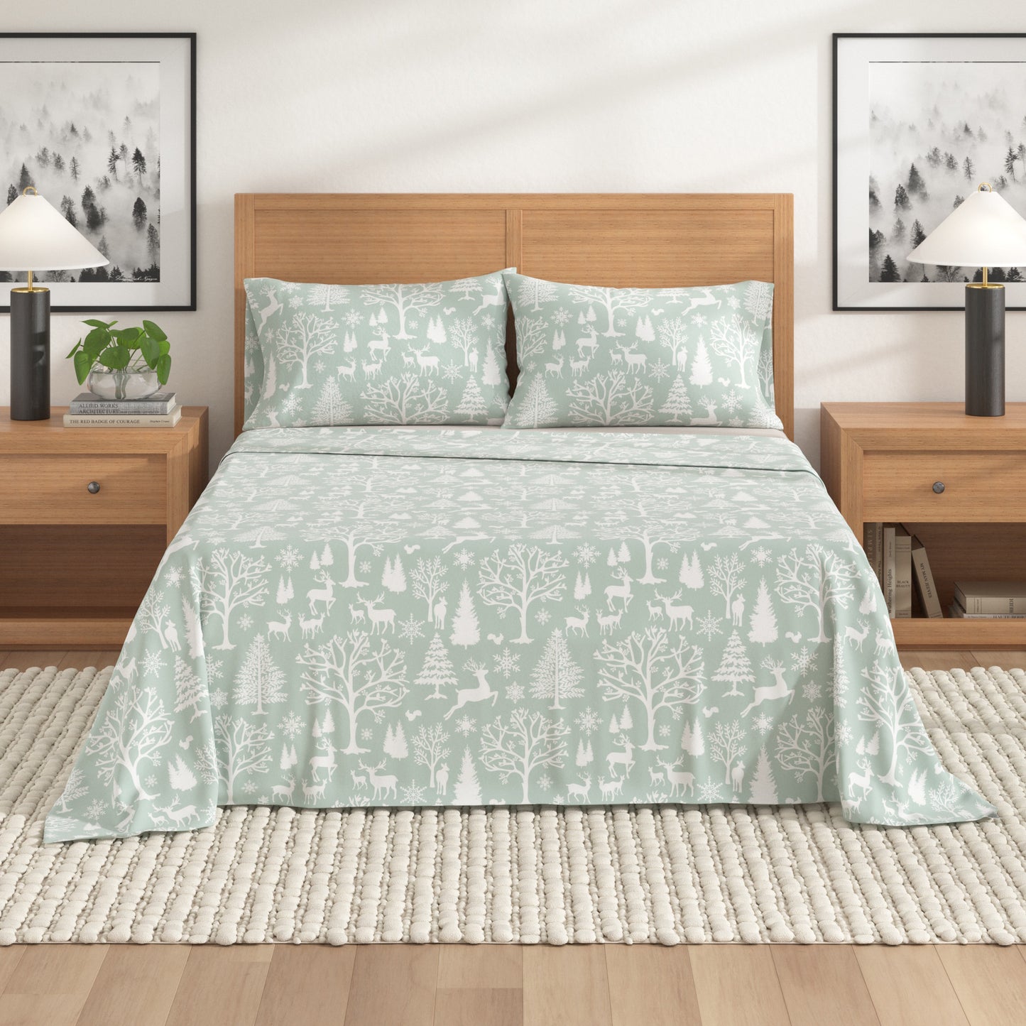 4-Piece Turkish Cotton Flannel Sheet - Lakeview Collection
