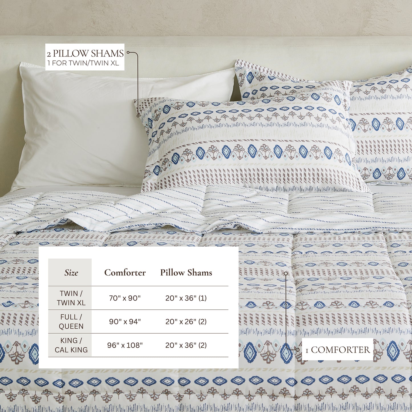 Reversible Christmas Comforter and Sham Set - Holiday / Lodge Odette Collection
