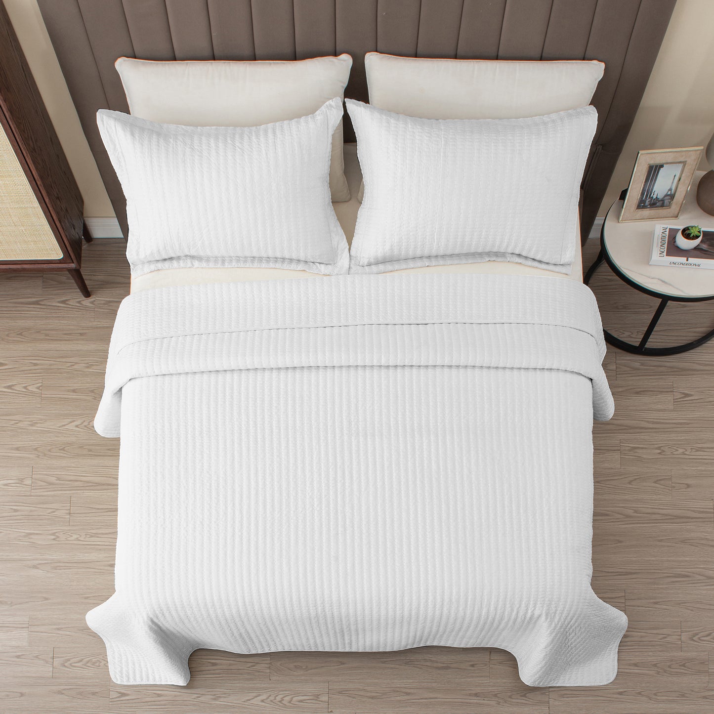 3-Piece Solid Quilt - Alicia Collection