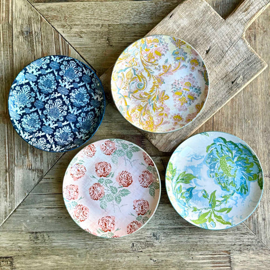 Patina Vie Maison Assorted Artisan Dinner Plate & Bowls, Set of 4