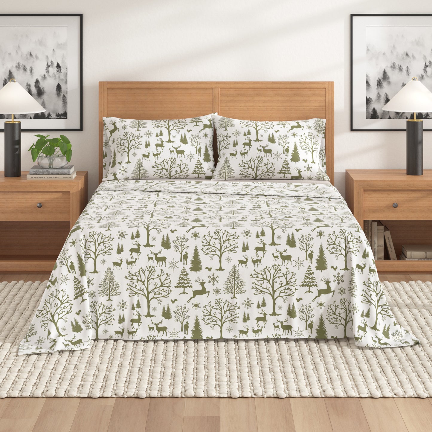 4-Piece Turkish Cotton Flannel Sheet - Lakeview Collection