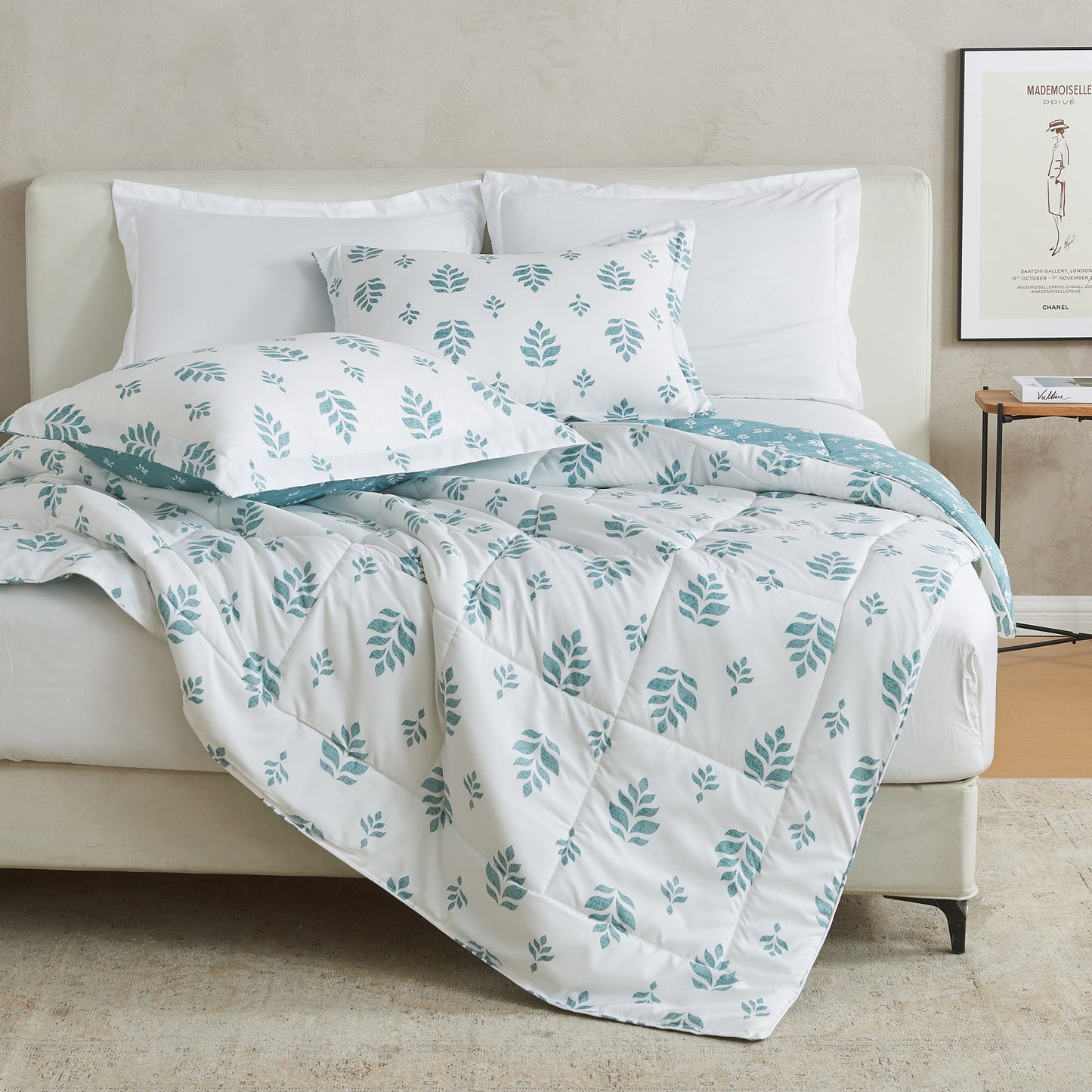 Reversible Christmas Comforter and Sham Set - Holiday / Lodge Odette Collection