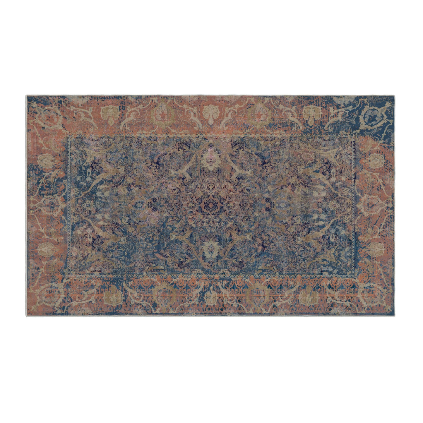Ultra Soft Distressed Boho Inspired Machine Washable Area Rug