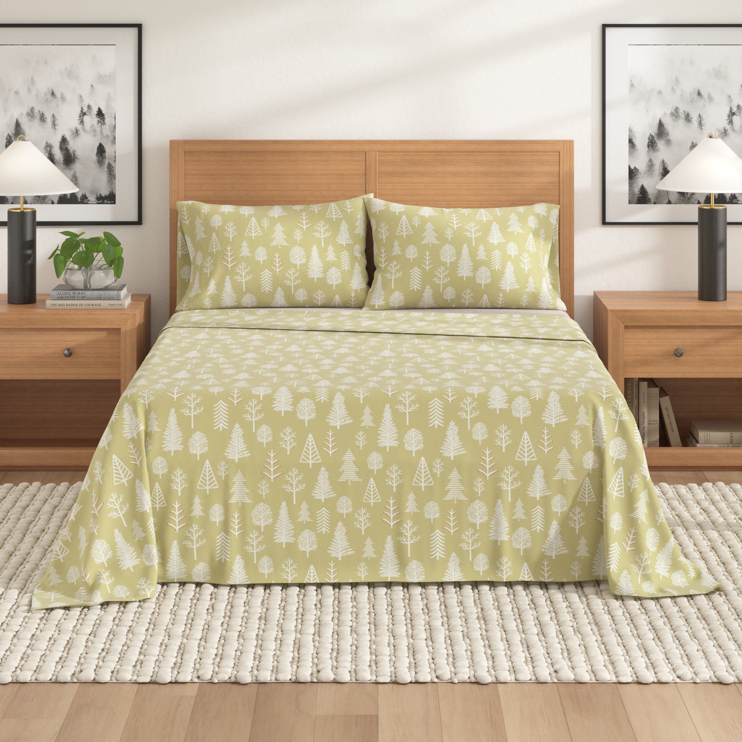4-Piece Turkish Cotton Flannel Sheet - Lakeview Collection