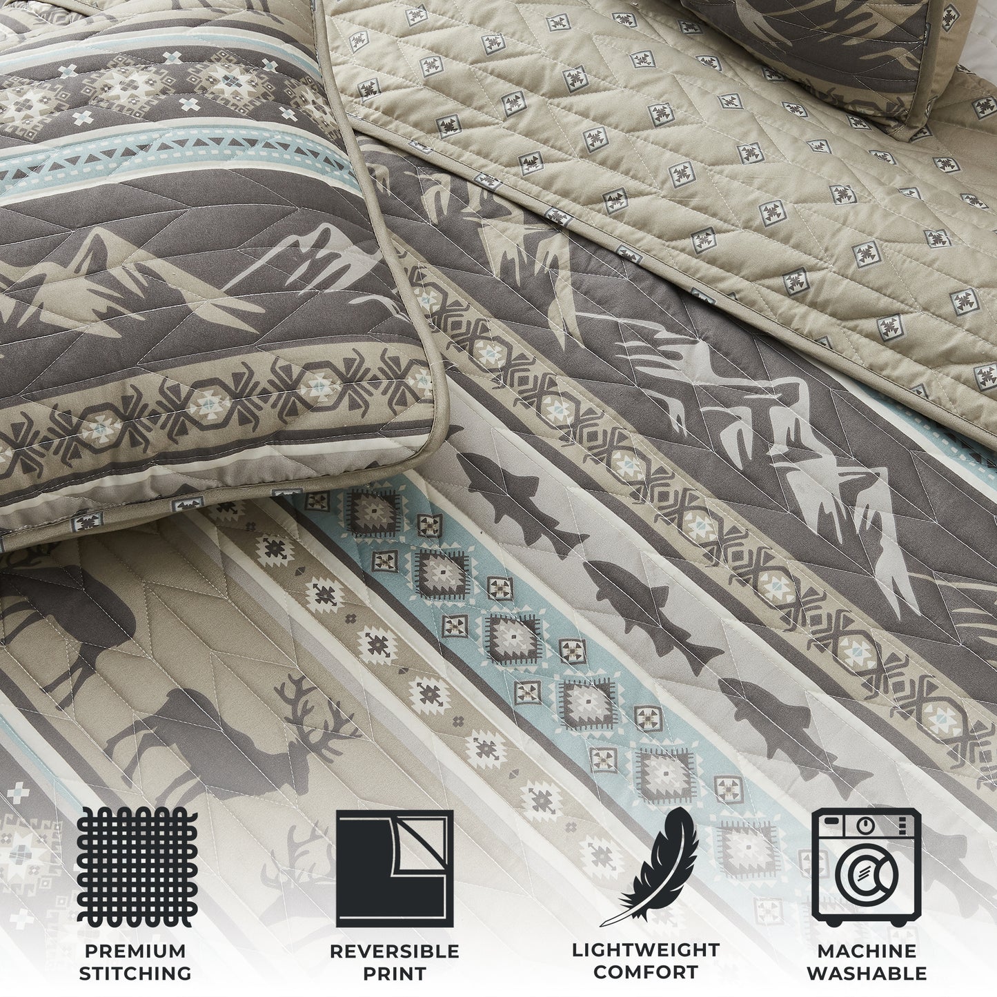 3-Piece Lodge Quilt - Yosemite Collection