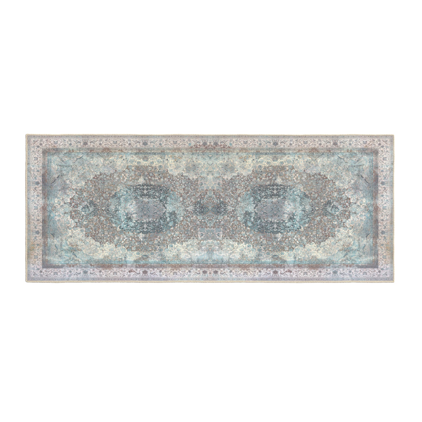 Ultra Soft Distressed Boho Inspired Machine Washable Area Rug