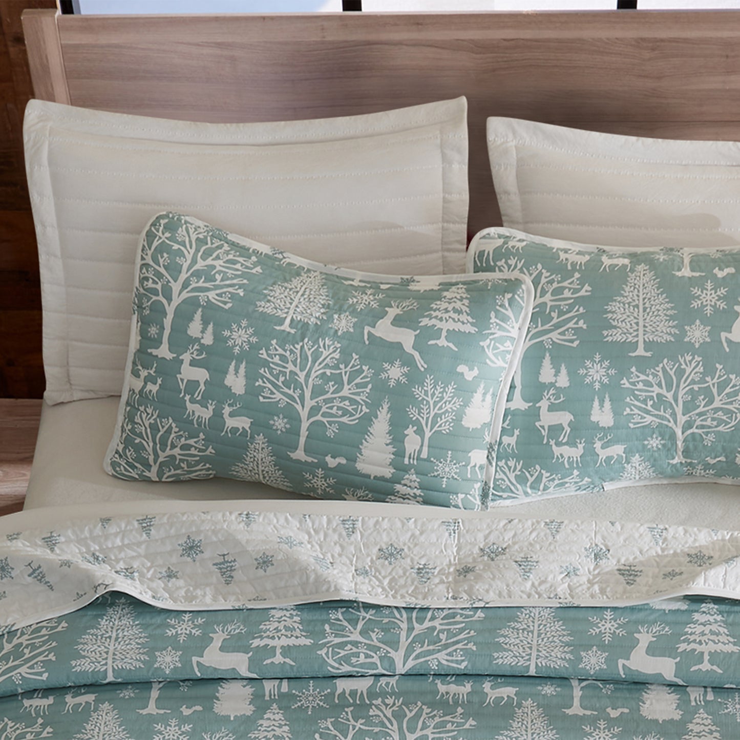 3 Piece Lodge Woods Quilt - Winter Solstice Collection