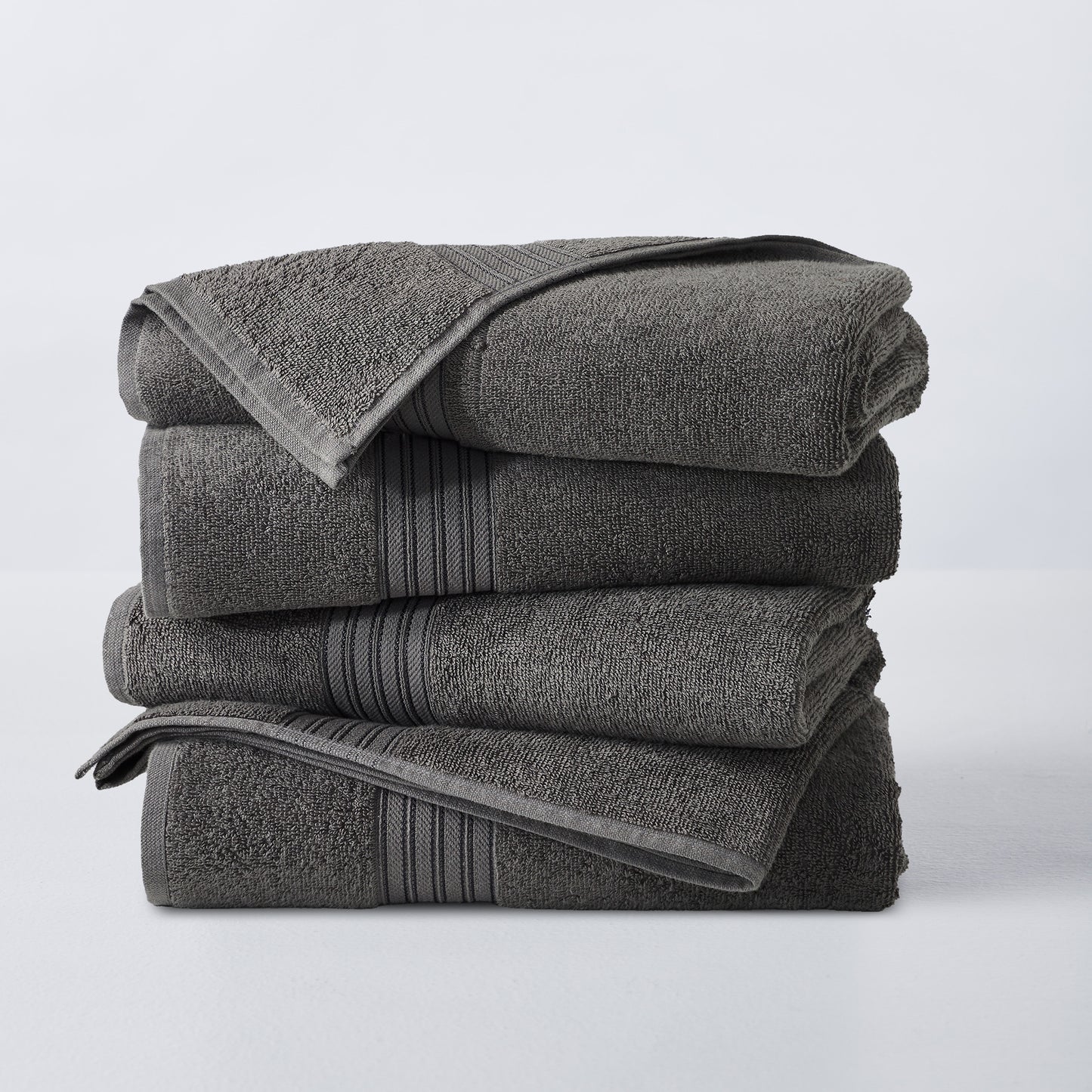 4 Pack Cotton Bath Towels - Cooper Collection