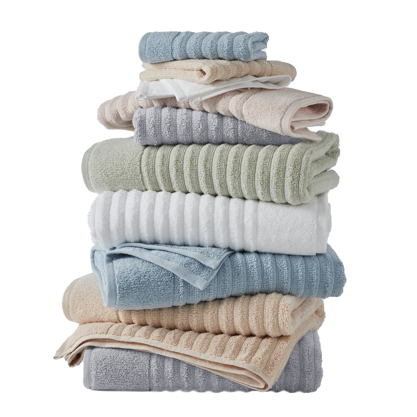 6 Pack Combed Cotton Hand Towels - Karina Collection