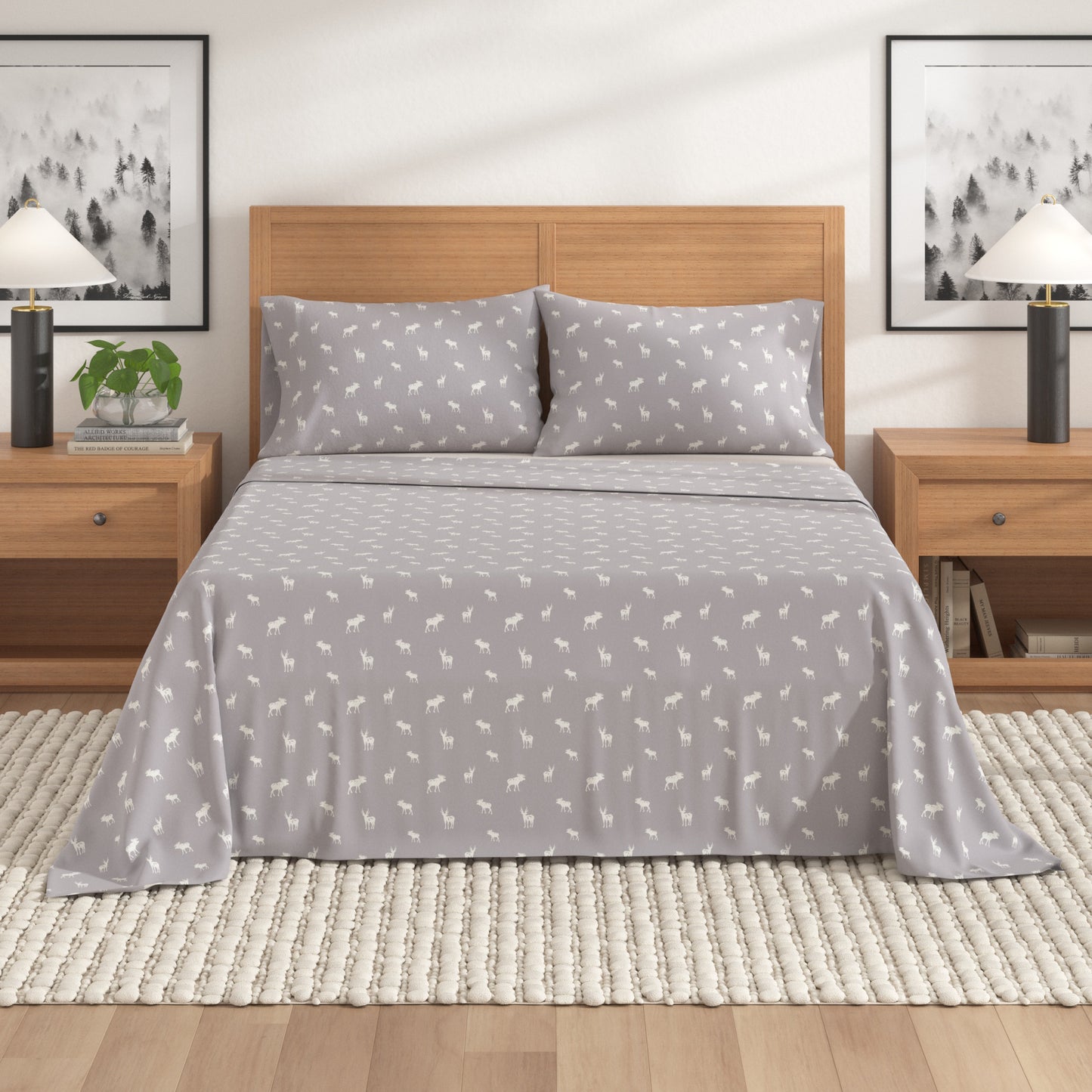 4-Piece Turkish Cotton Flannel Sheet - Lakeview Collection