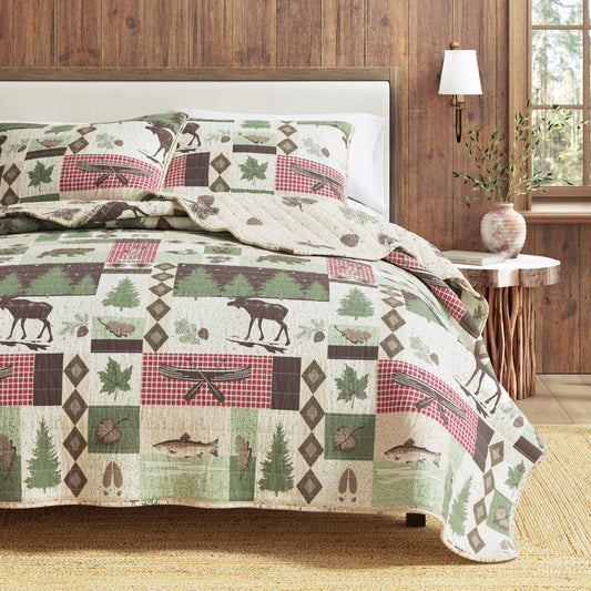 Wilder Collection 3 Piece Lodge Quilt Set