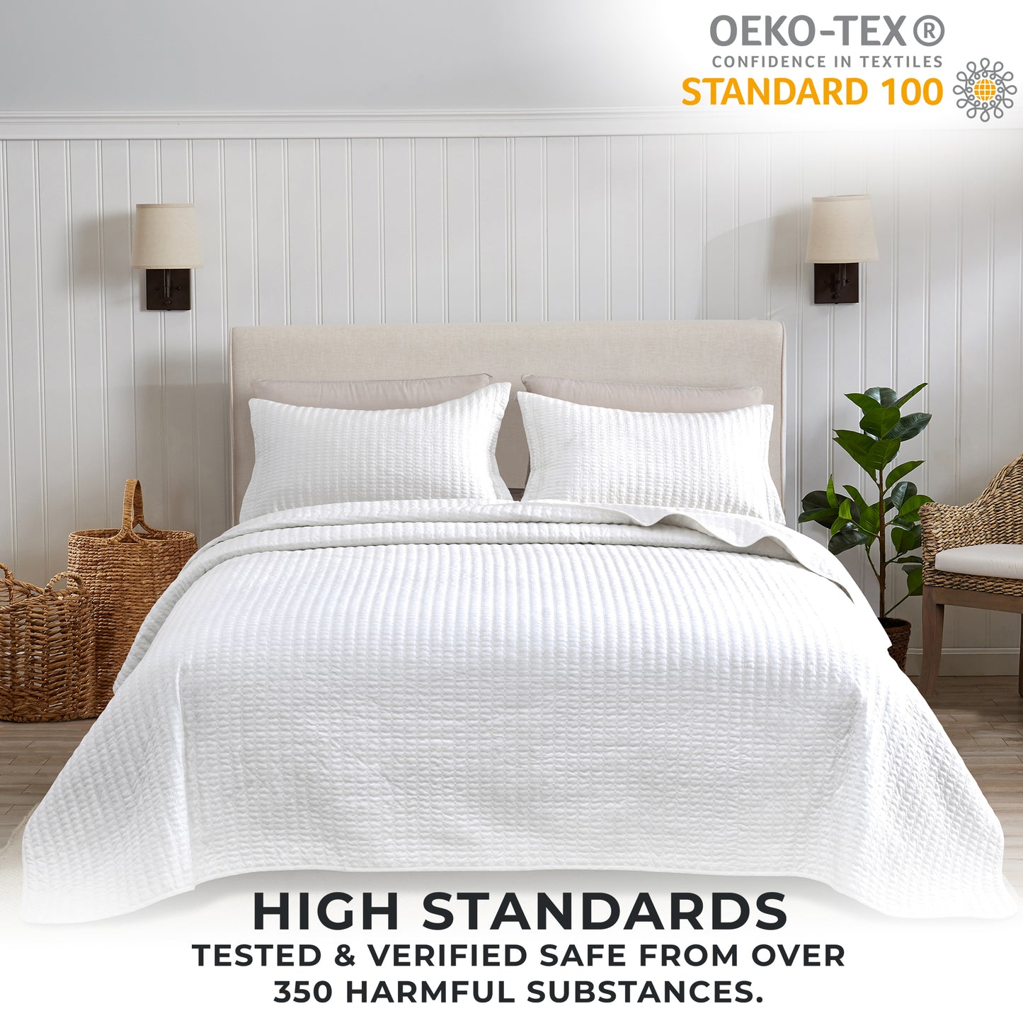 3-Piece Solid Quilt - Alicia Collection