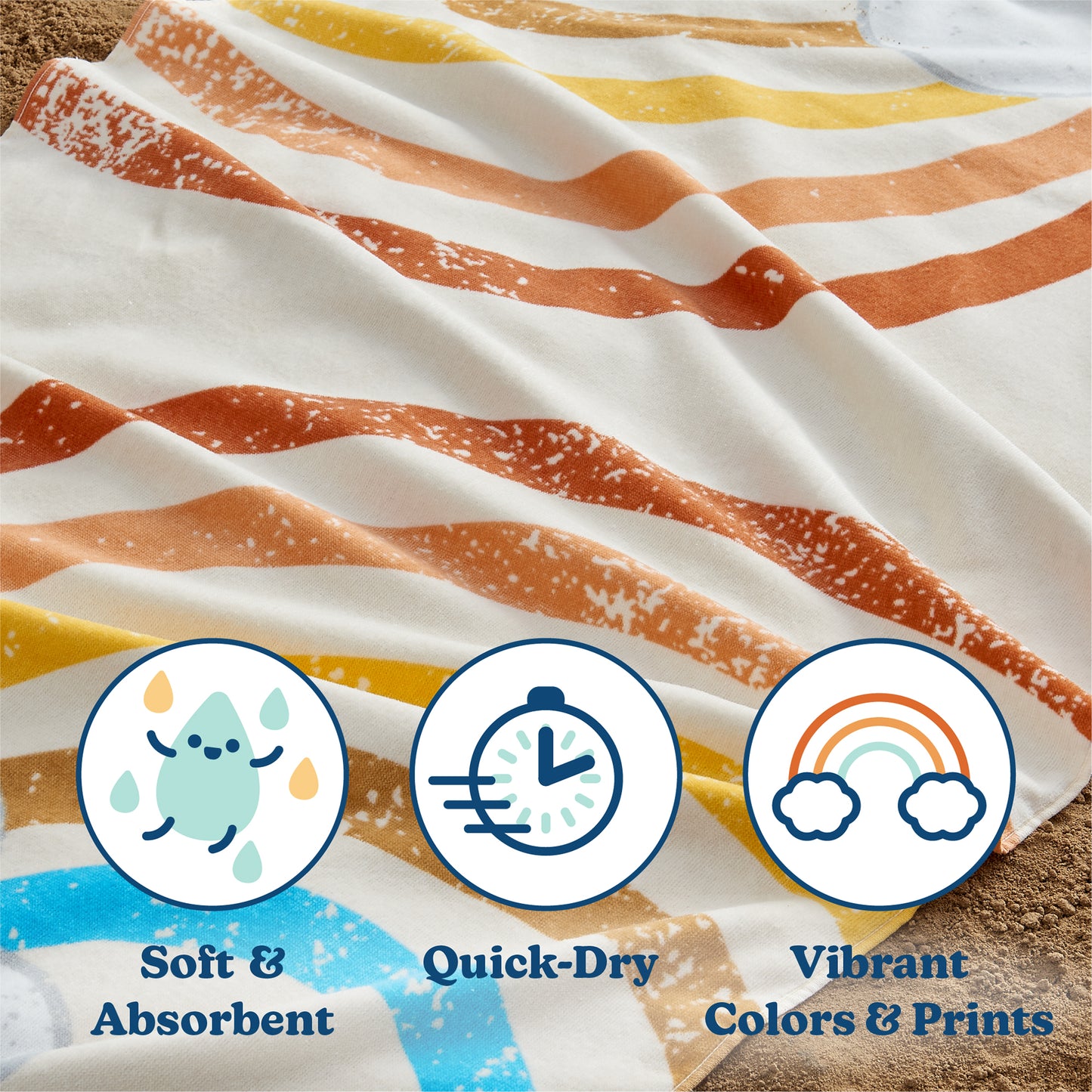 Vibrant Kids Beach Towel - Keilani Collection