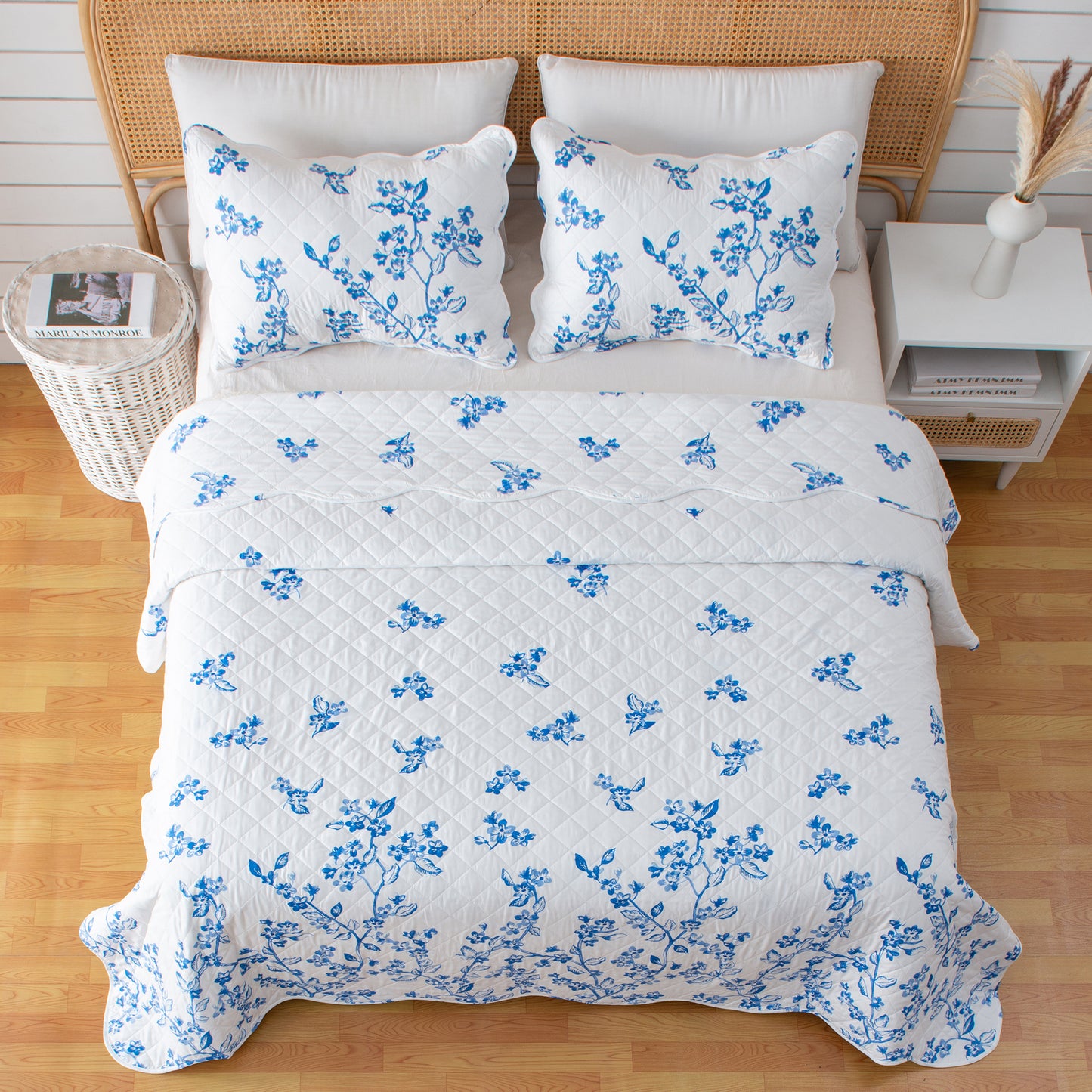 3-Piece Floral Quilt - Raelynn Collection