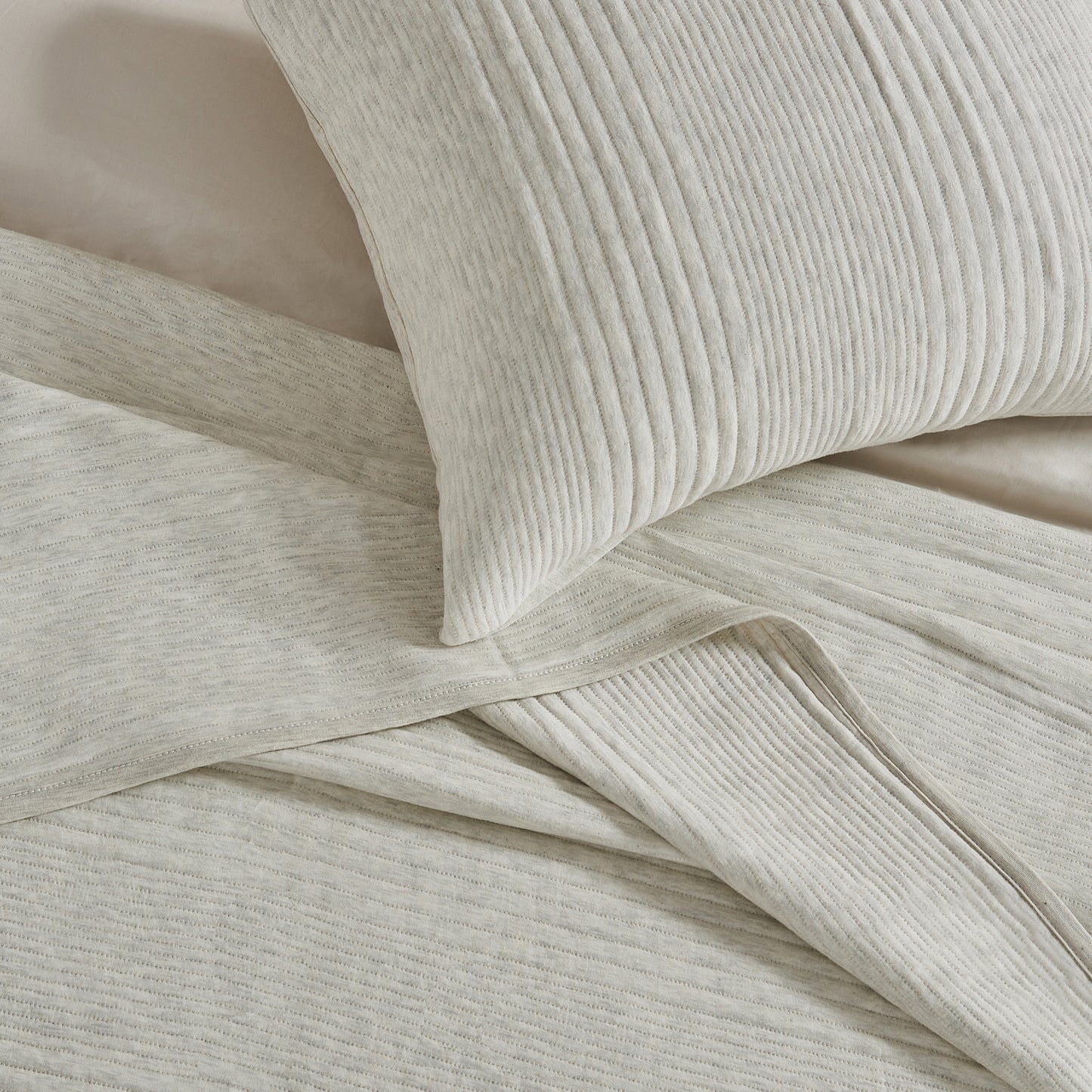 3 Piece Jersey Knit Quilt Set - Natalie Collection