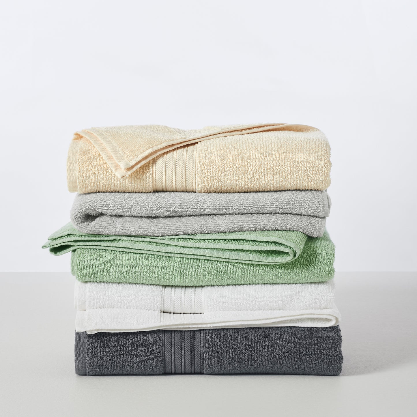6 Pack Cotton Hand Towels - Cooper Collection
