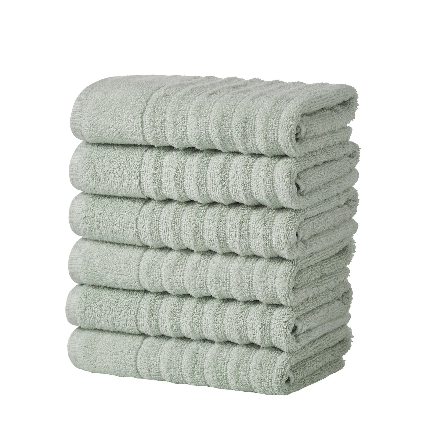 6 Pack Combed Cotton Hand Towels - Karina Collection