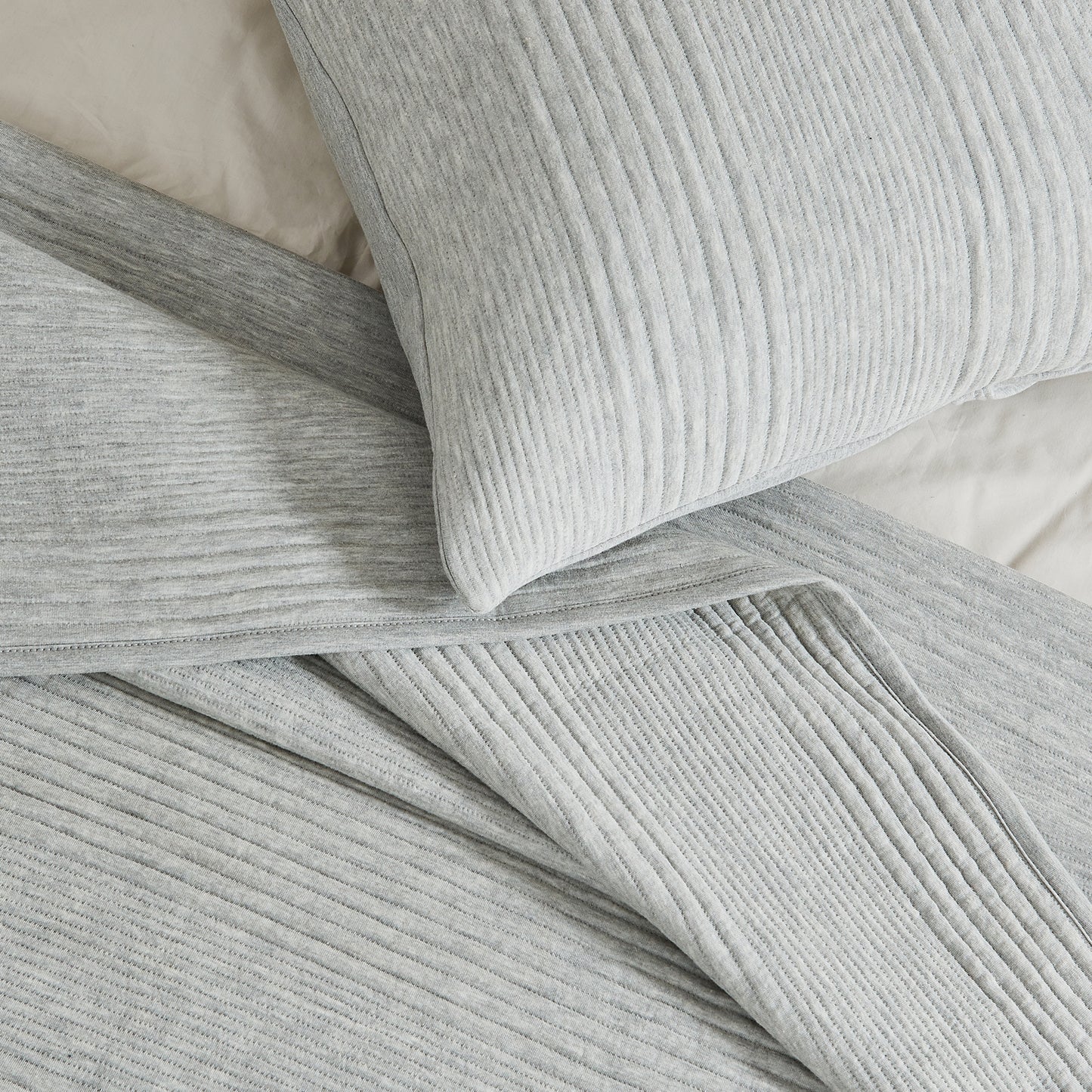 3 Piece Jersey Knit Quilt Set - Natalie Collection