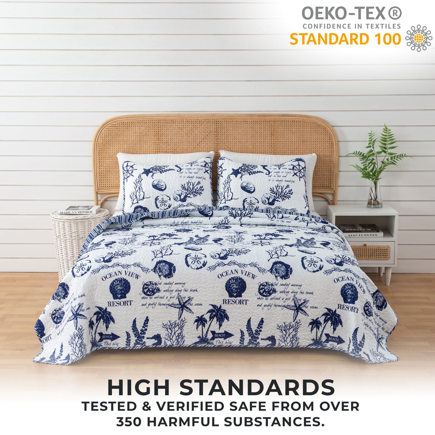 3-Piece Coastal Quilt - Catalina Collection