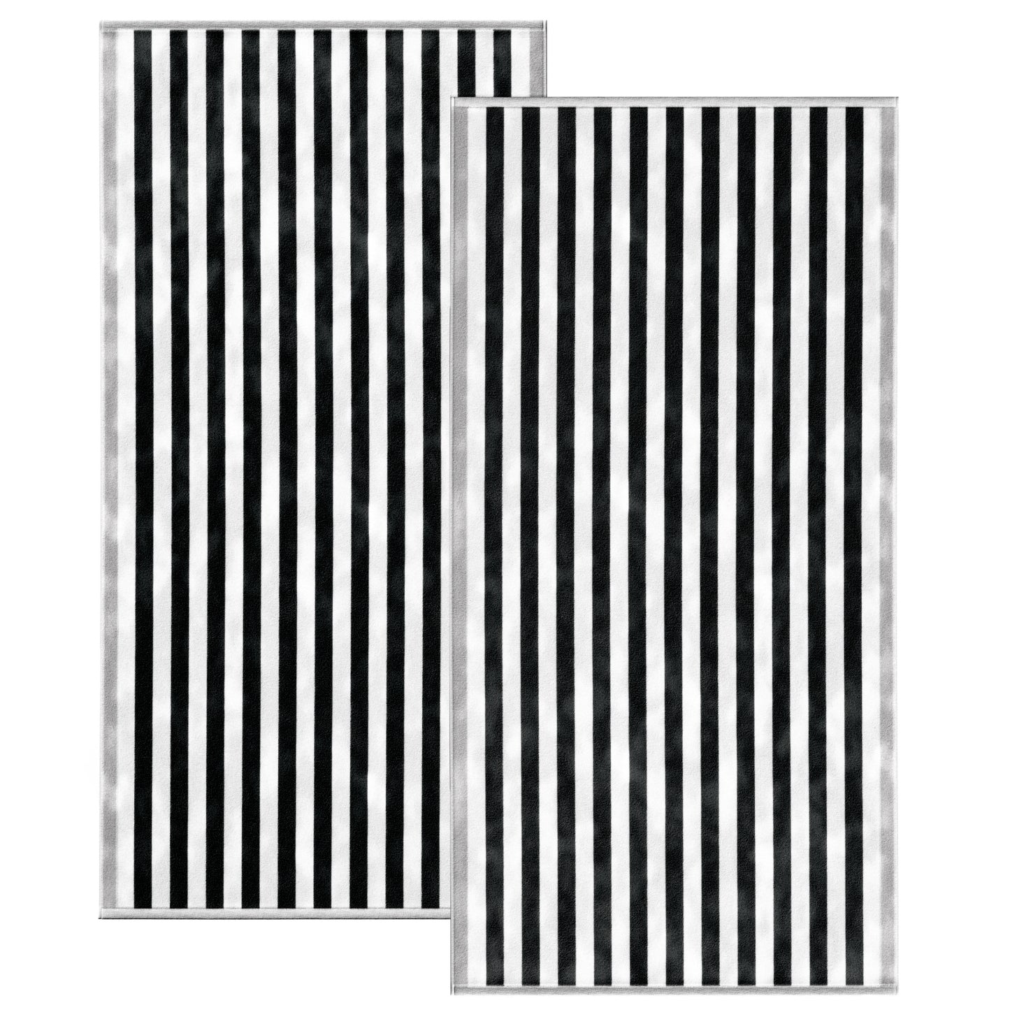 Oversized Striped Border Cabana Beach Towel - Santa Cruz