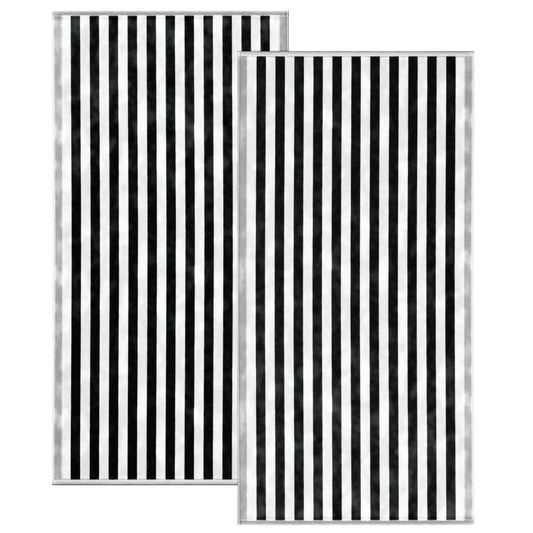 Oversized Striped Border Cabana Beach Towel - Santa Cruz