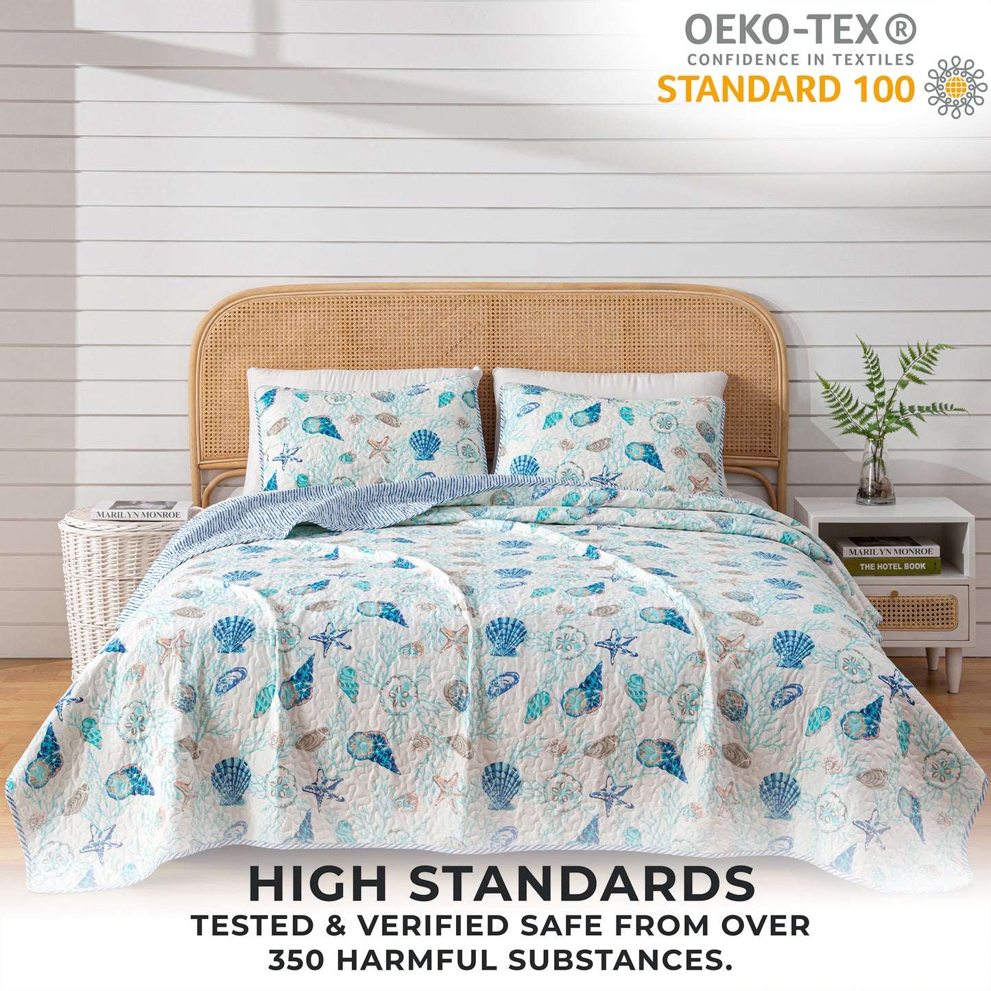 3-Piece Coastal Quilt Set Bali Collection