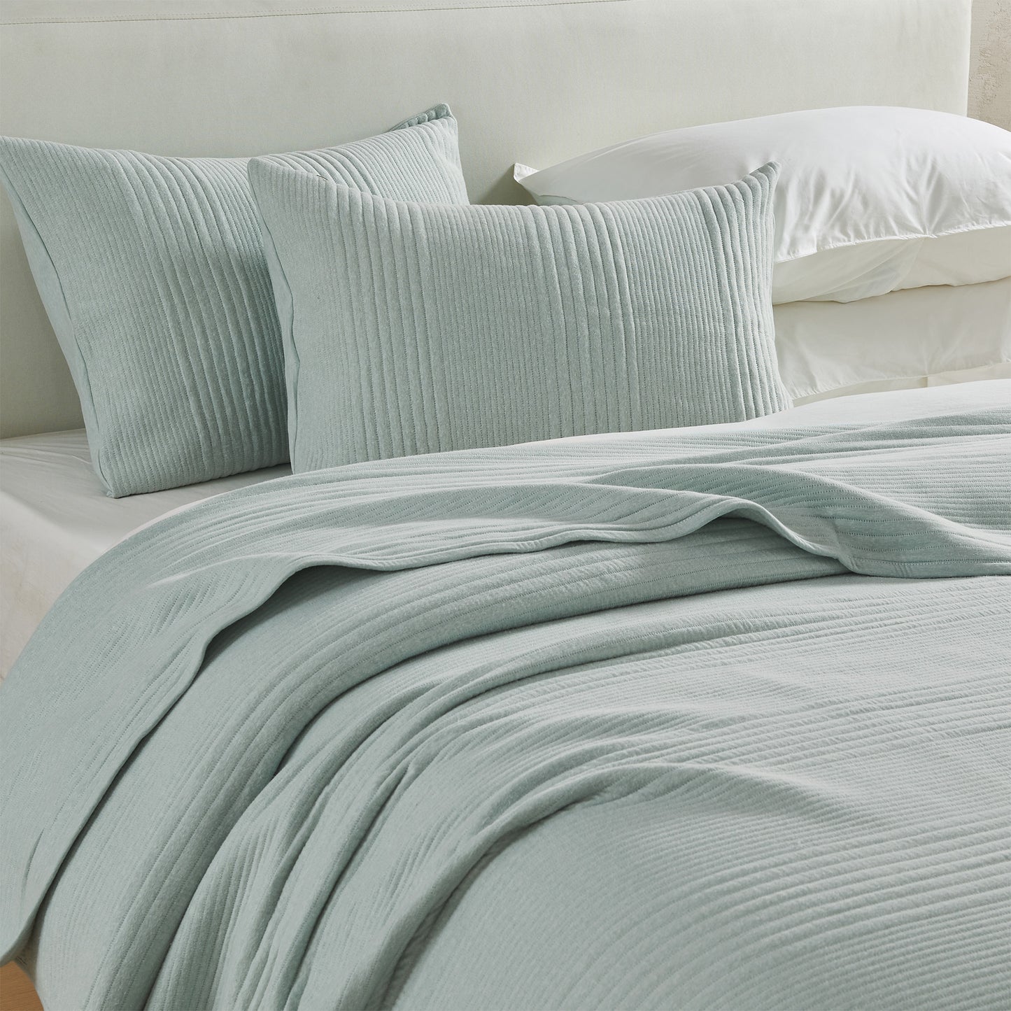 3 Piece Jersey Knit Quilt Set - Natalie Collection