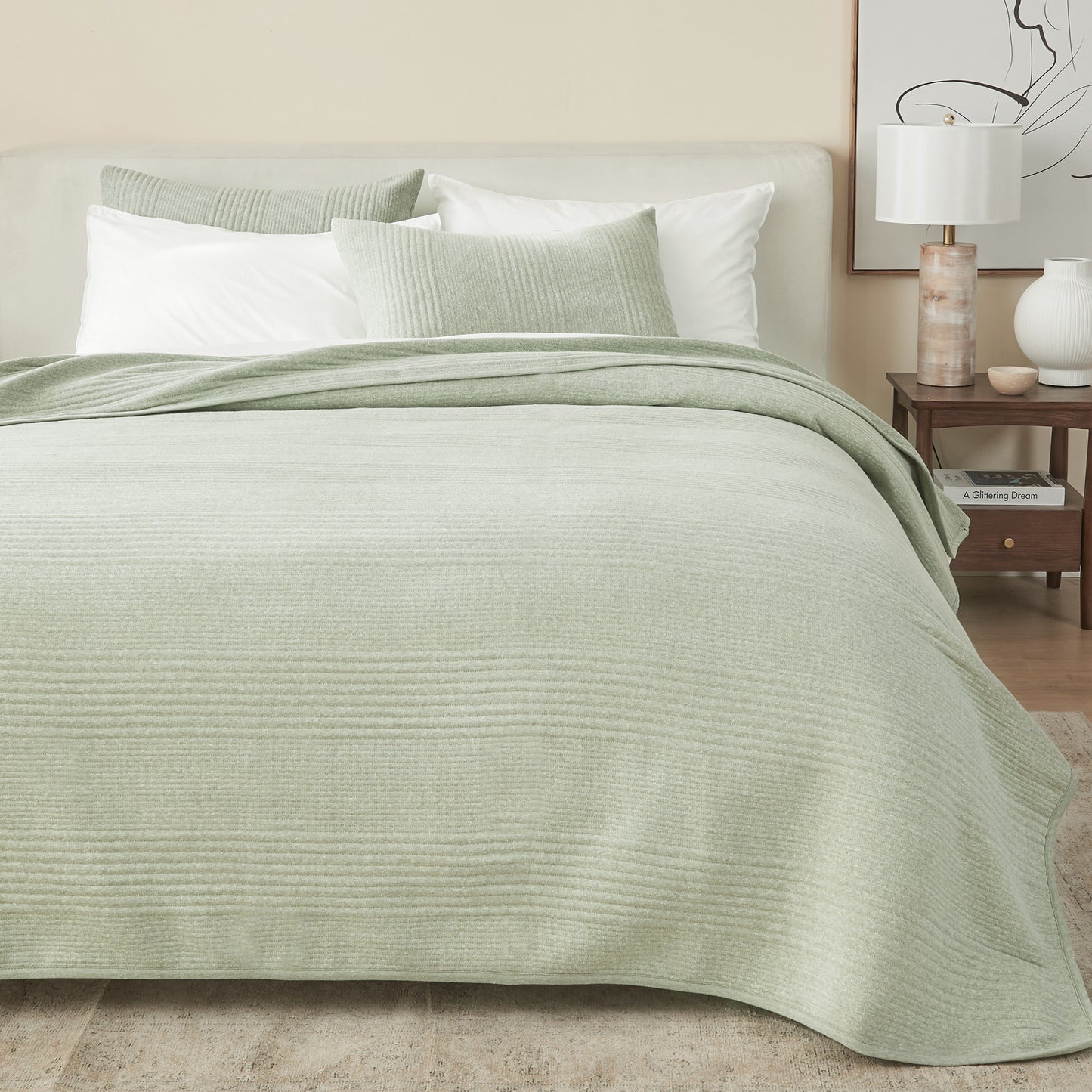 3 Piece Jersey Knit Quilt Set - Natalie Collection