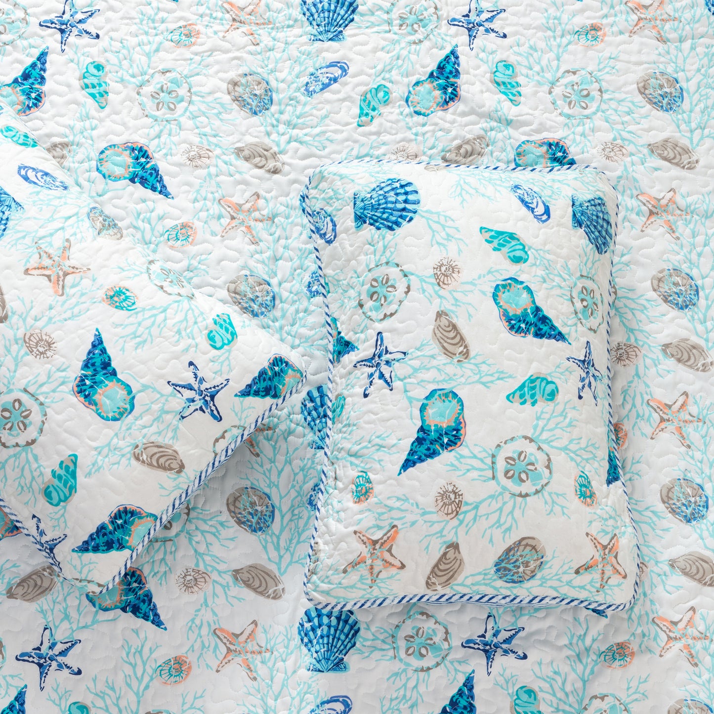 3-Piece Coastal Quilt Set Bali Collection