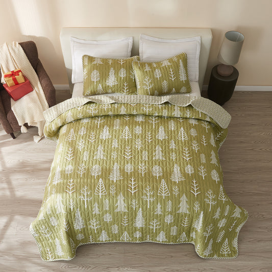 3 Piece Lodge Forest Quilt - Whistler Collection