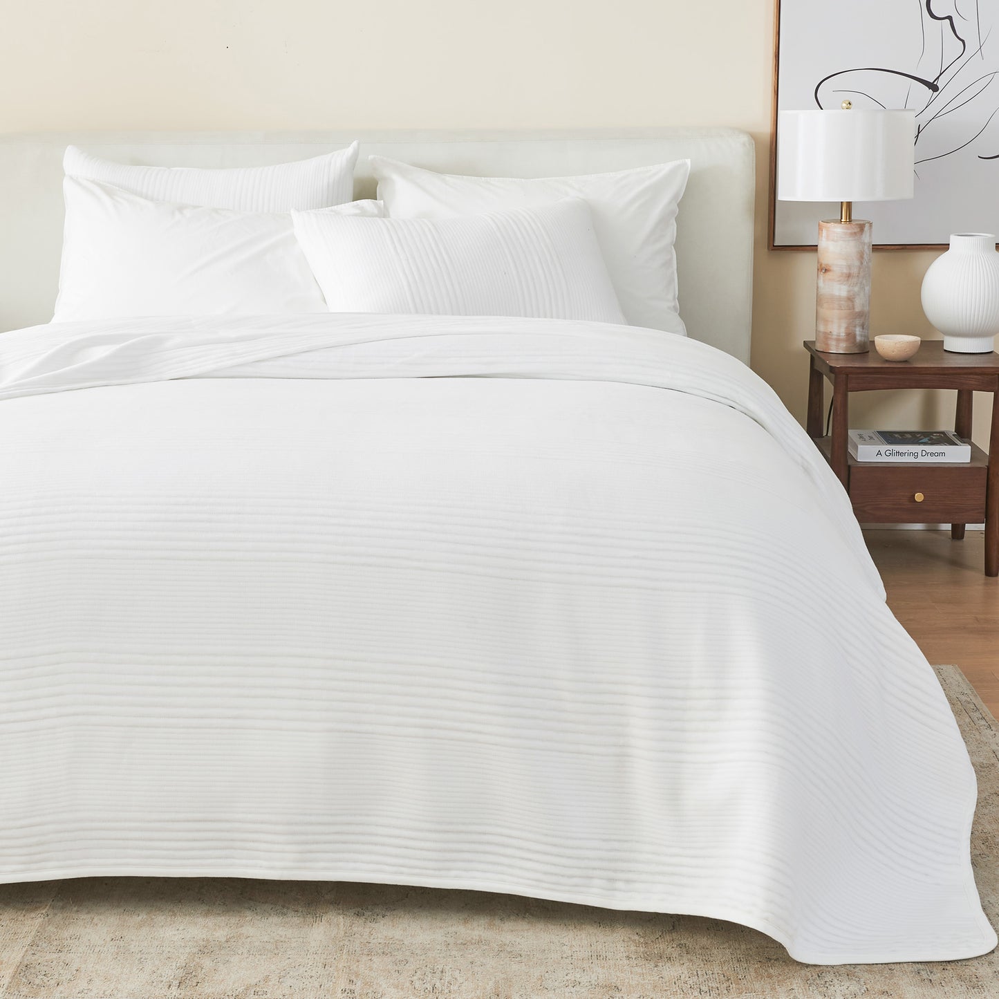 3 Piece Jersey Knit Quilt Set - Natalie Collection