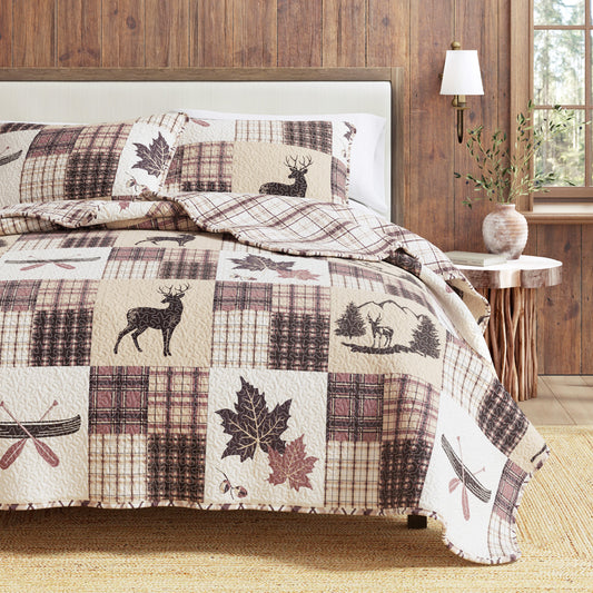 Redwood Lodge 3 Piece Quilt Set
