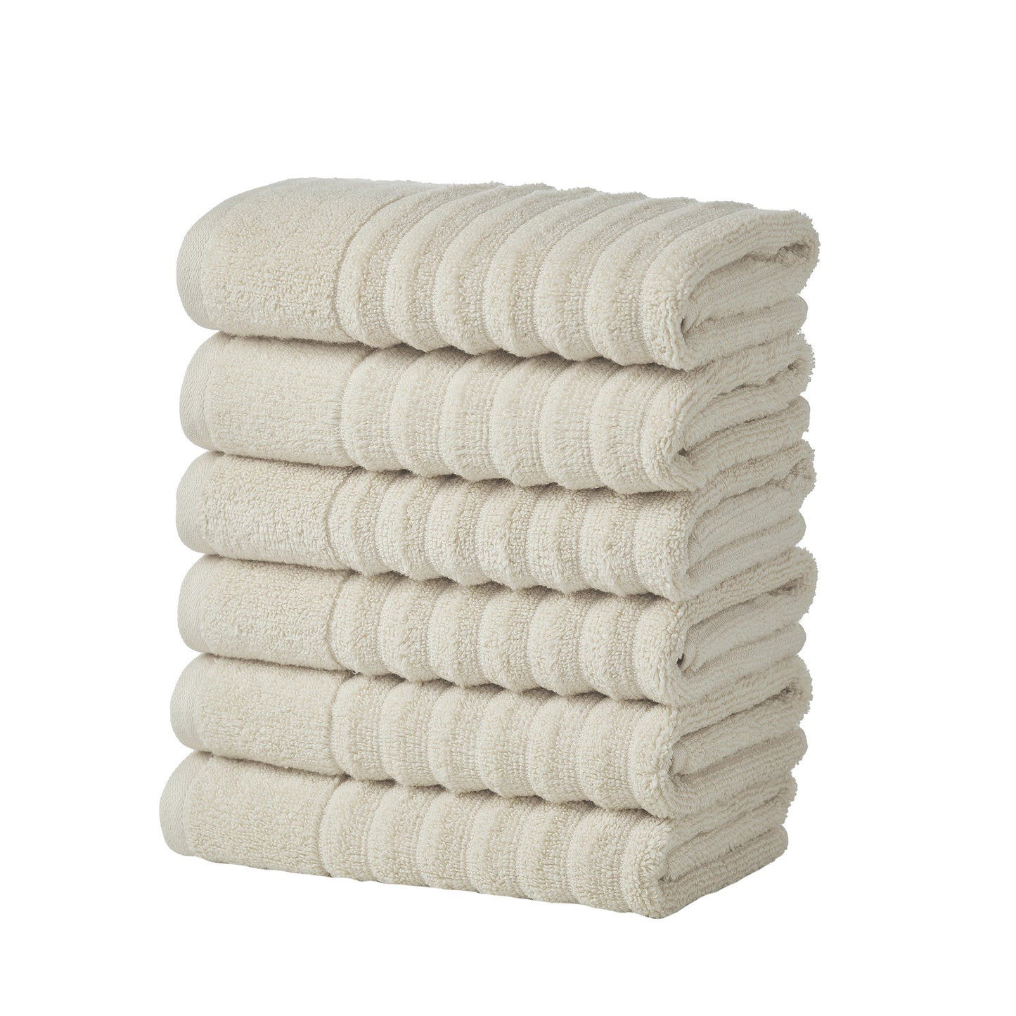 6 Pack Combed Cotton Hand Towels - Karina Collection