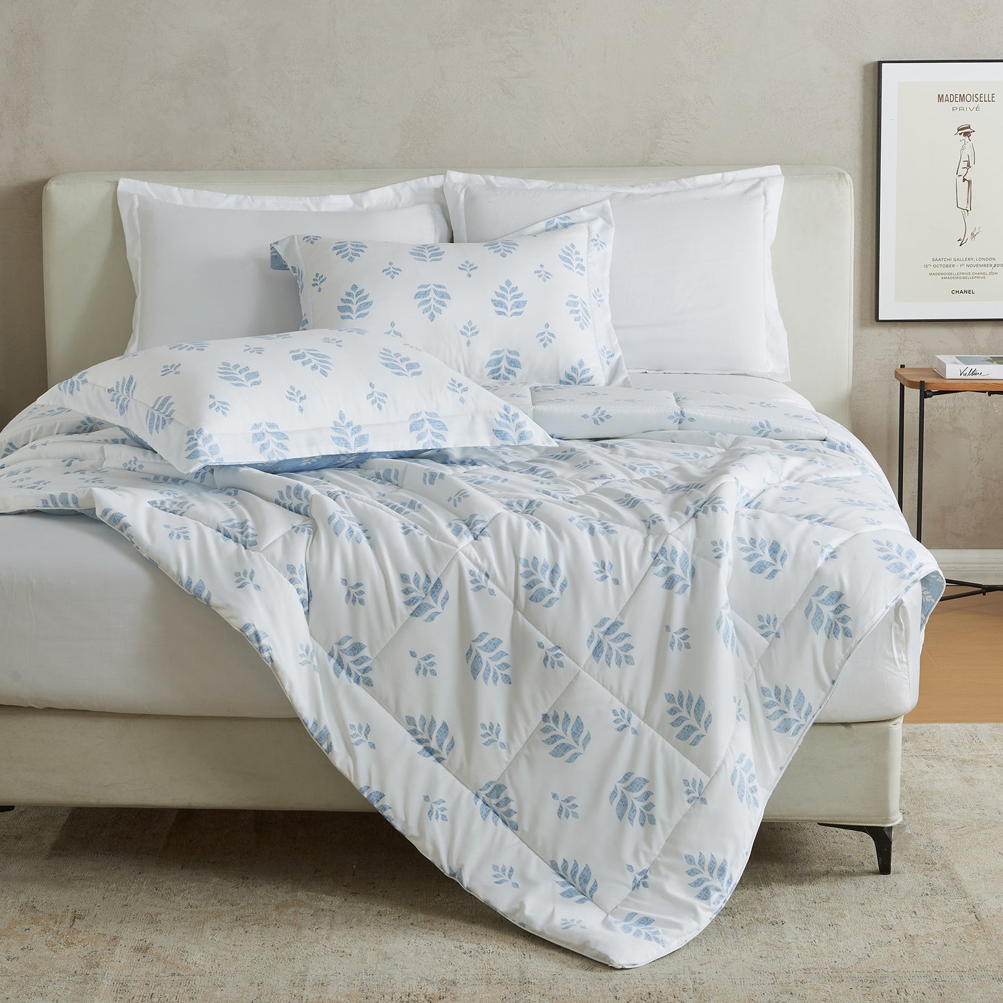 Reversible Christmas Comforter and Sham Set - Holiday / Lodge Odette Collection