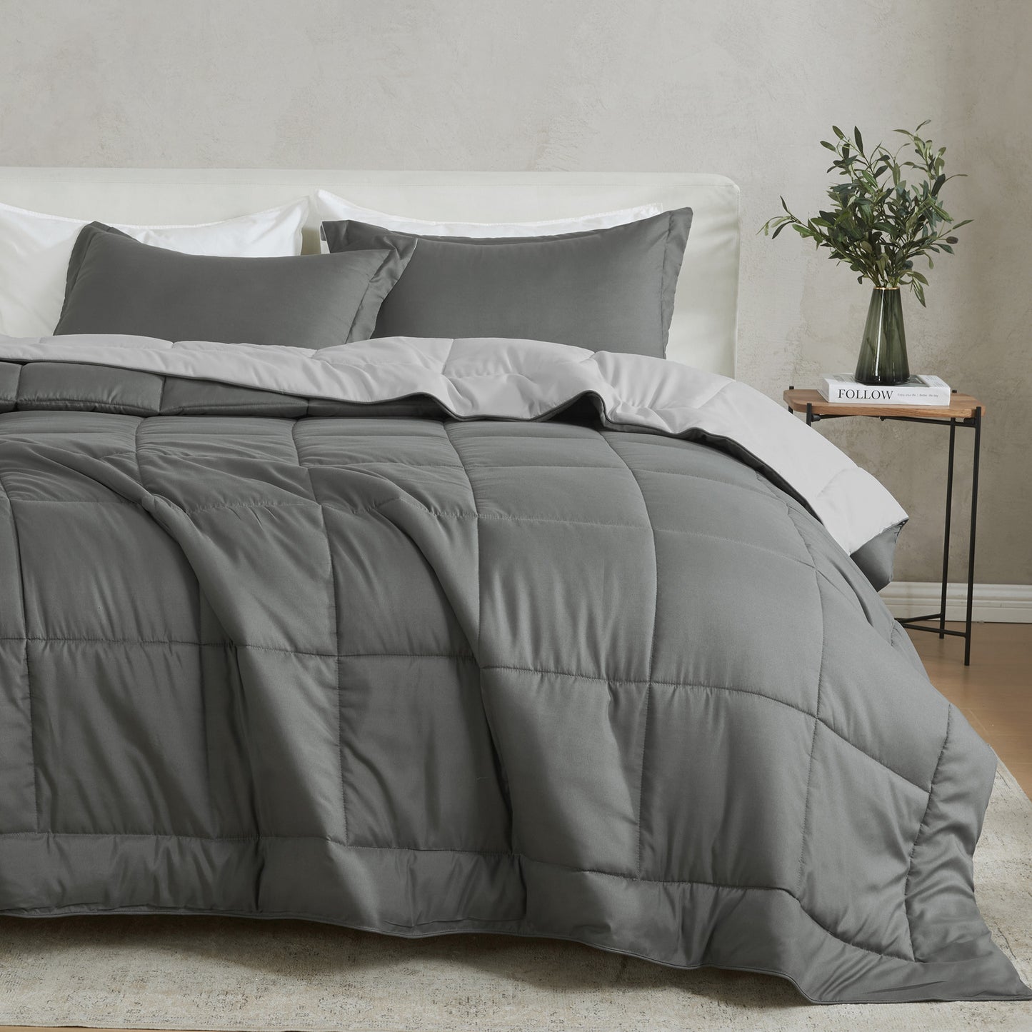 Reversible Christmas Comforter and Sham Set - Holiday / Lodge Odette Collection