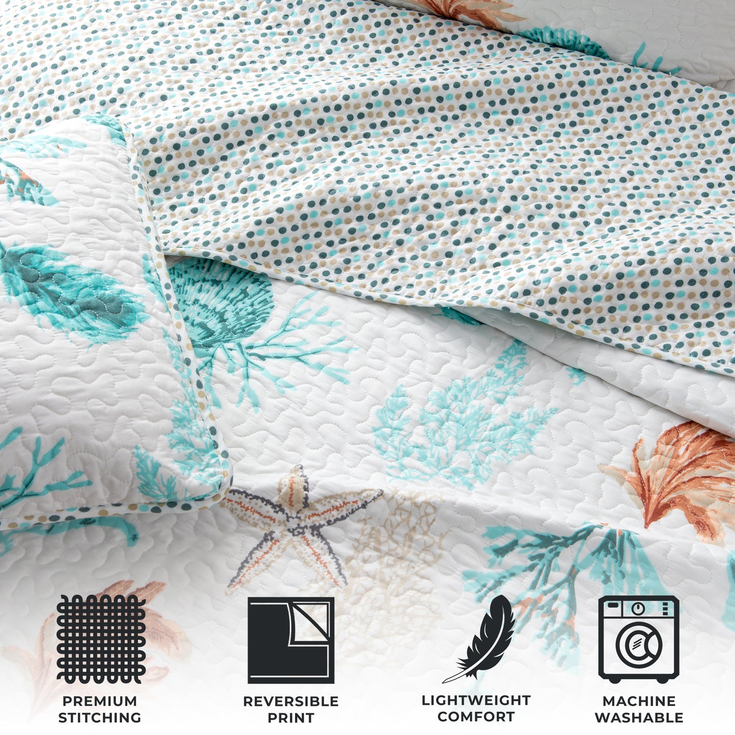 Key West Collection Coastal Quilt Set