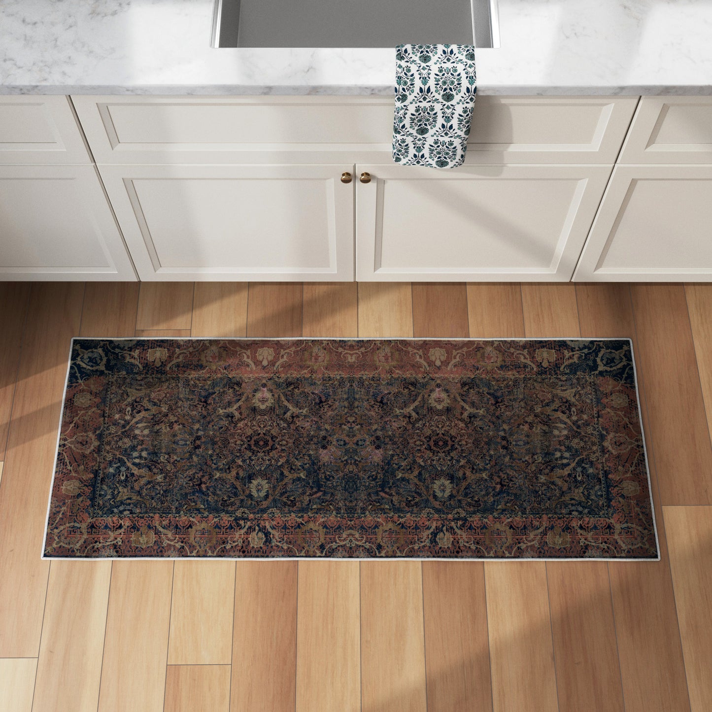 Ultra Soft Distressed Boho Inspired Machine Washable Area Rug
