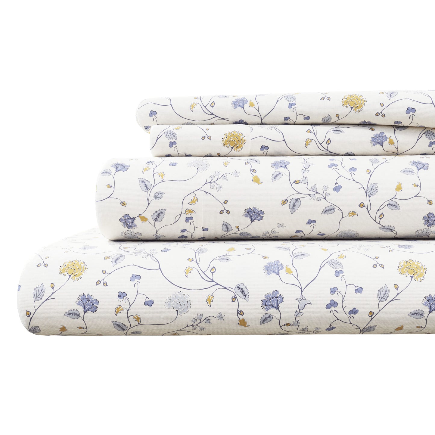 Turkish Cotton Flannel Sheet Set - Winter Floral Collection