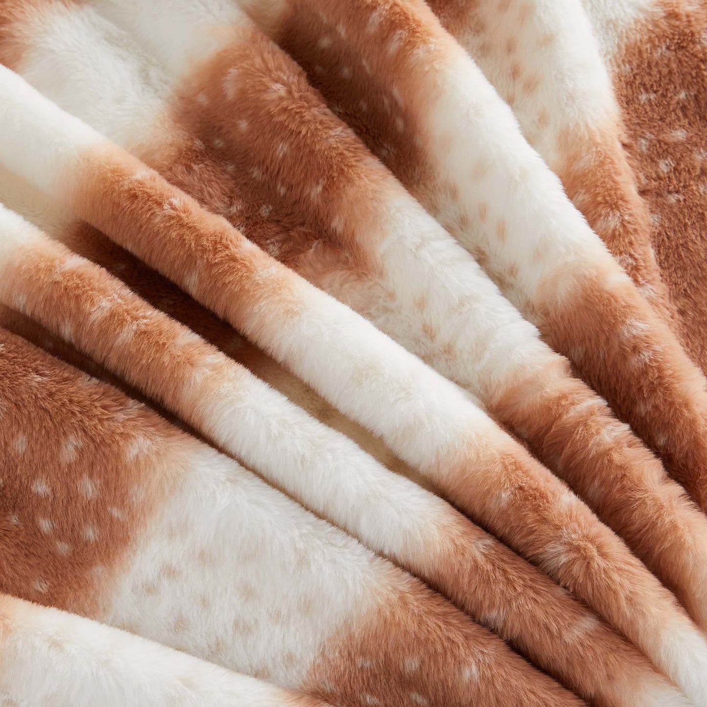 Faux Fur Printed Throw Blanket - Aaliyah Collection