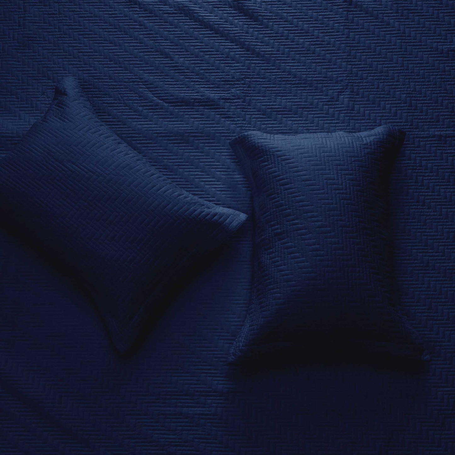 3-Piece Herringbone Stitched Quilt - Louise Collection