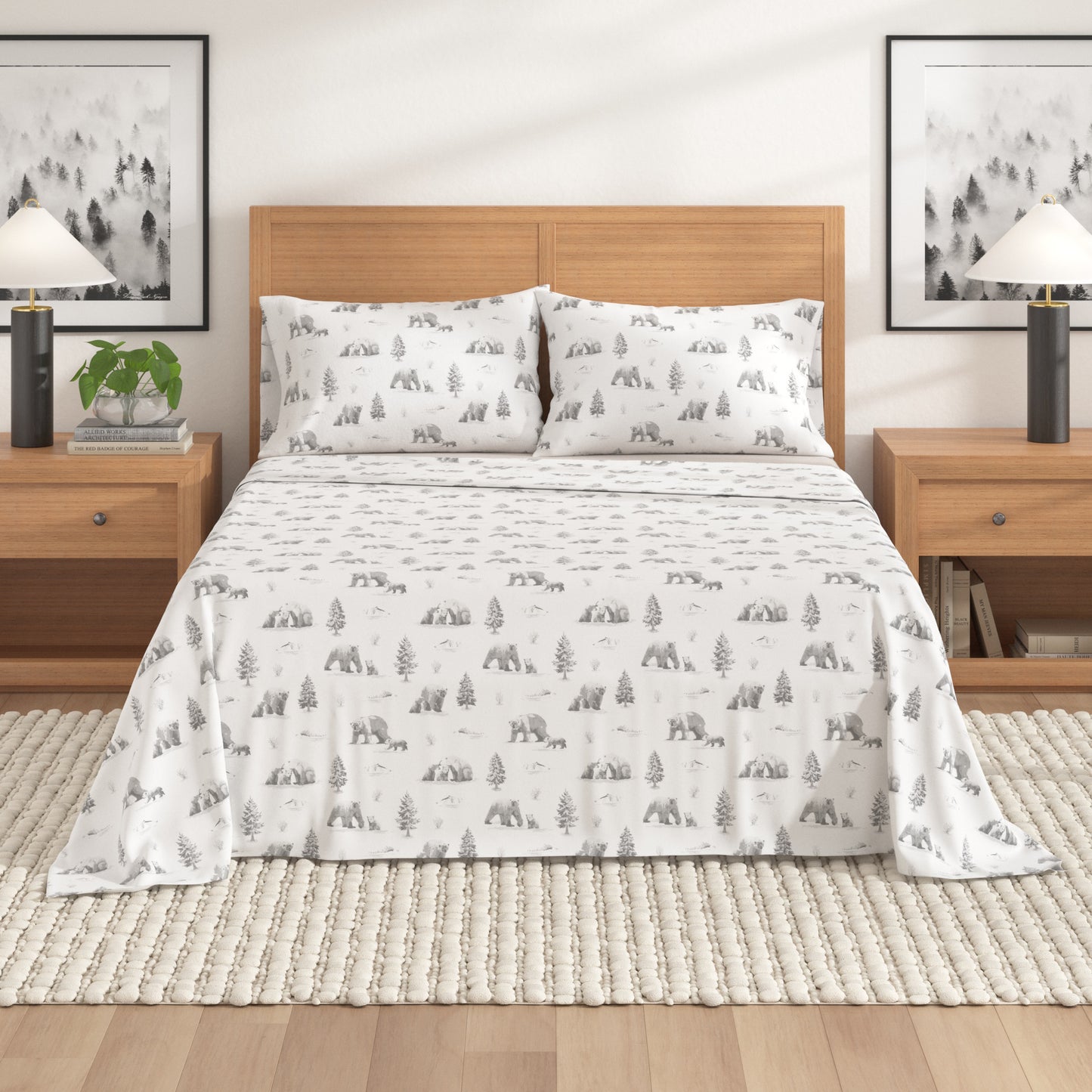 4-Piece Turkish Cotton Flannel Sheet - Lakeview Collection